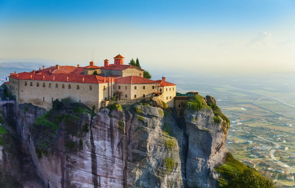 Meteora monastery landscape