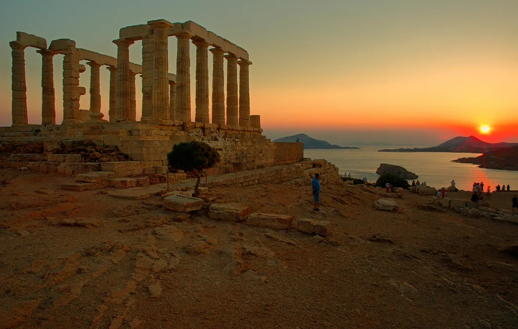 Sunset at Sounion